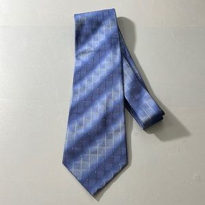 Calvin Klein silk tie men’s blue printed